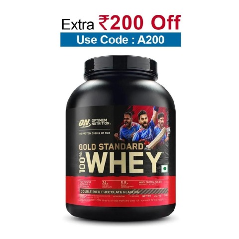 ON (Optimum Nutrition) Gold Standard 100% Whey Protein, 5 lb Double Rich Chocolate