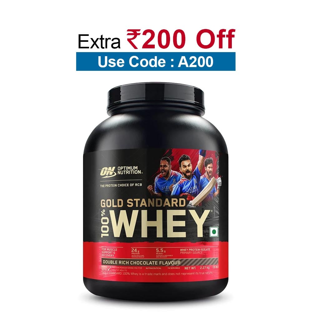 ON (Optimum Nutrition) Gold Standard 100% Whey Protein, 5 lb Double Rich Chocolate