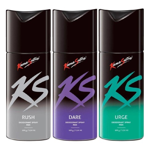 Kamasutra Urge Rush Dare Deodorant Combo,  150 ml  for Men 