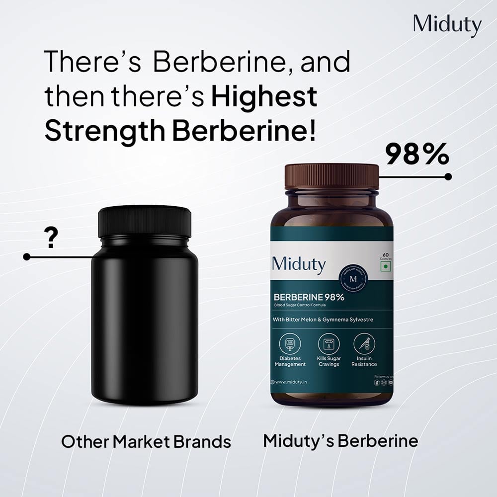 4 - Miduty Berberine Blood Sugar Control,  60 tablet(s) 
