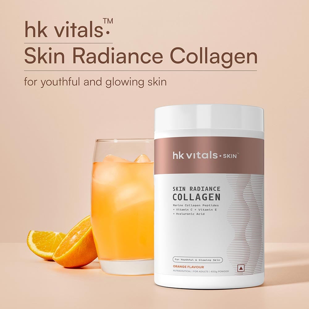 10-(3 - HK Vitals Skin Radiance Collagen, Marine Collagen 400 g Orange