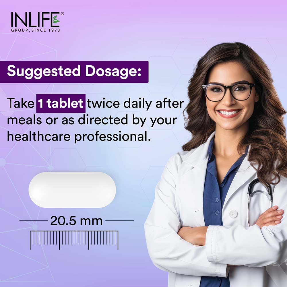 8 - INLIFE Magnesium Glycinate Forte,  Unflavoured  120 tablet(s) 