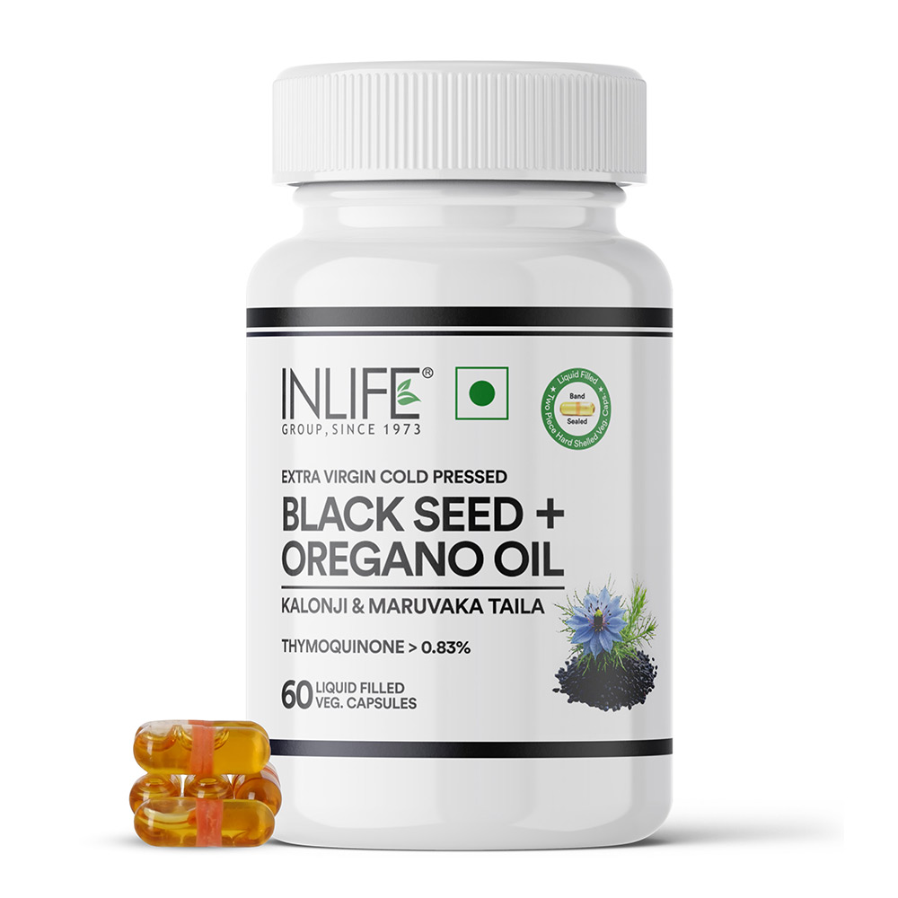 1 - INLIFE Black Seed & Oregano Oil,  60 veggie capsule(s) 