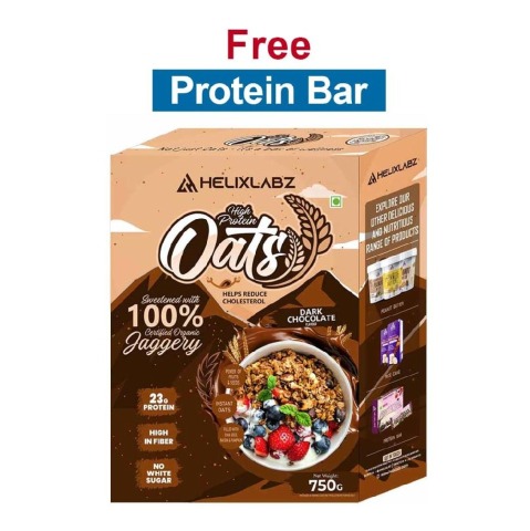 Helixlabz High Protein Oats,  750 g  Chocolate 