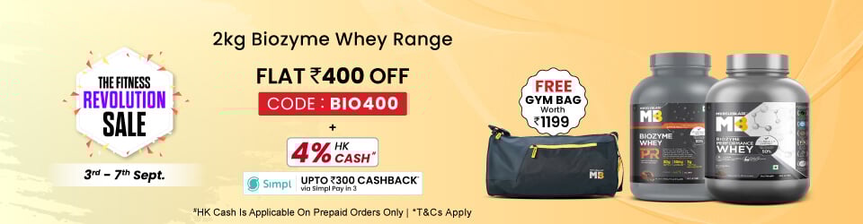 Biozyme Whey 2kg Range | Flat 400 | BIO400 | 4% HK Cash