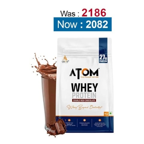 AS-IT-IS Nutrition ATOM Whey Protein with Enzymes,  2.2 lb  Double Rich Chocolate 
