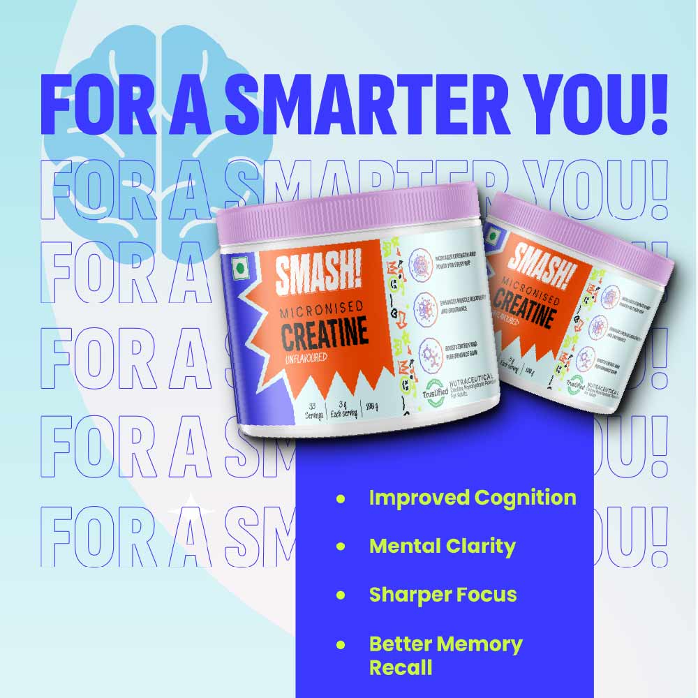 4 - Smash Micronised Creatine Monohydrate,  Unflavoured  0.22 lb