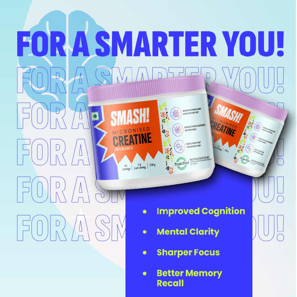 4 - Smash Micronised Creatine Monohydrate,  Unflavoured  0.55 lb