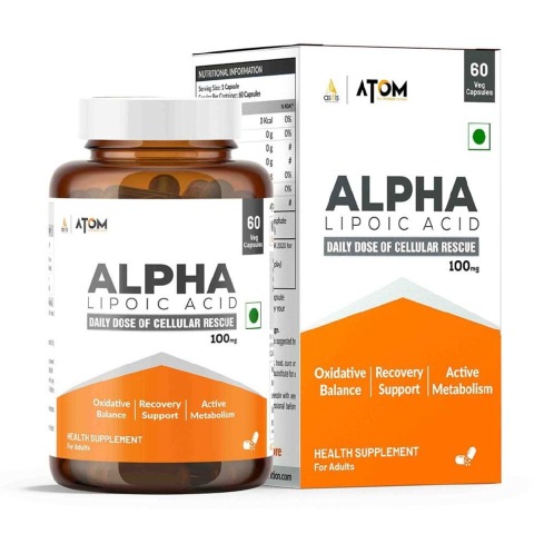 5 - AS-IT-IS Nutrition ATOM ALA (Alpha Lipoic Acid) 100mg,  60 veggie capsule(s) 