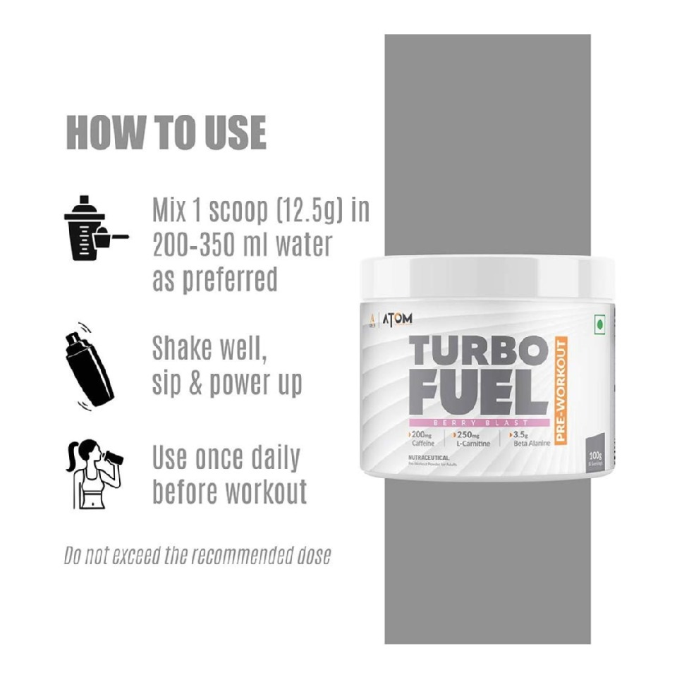 ATOM Turbo Fuel Pre-Workout at Best Price in India