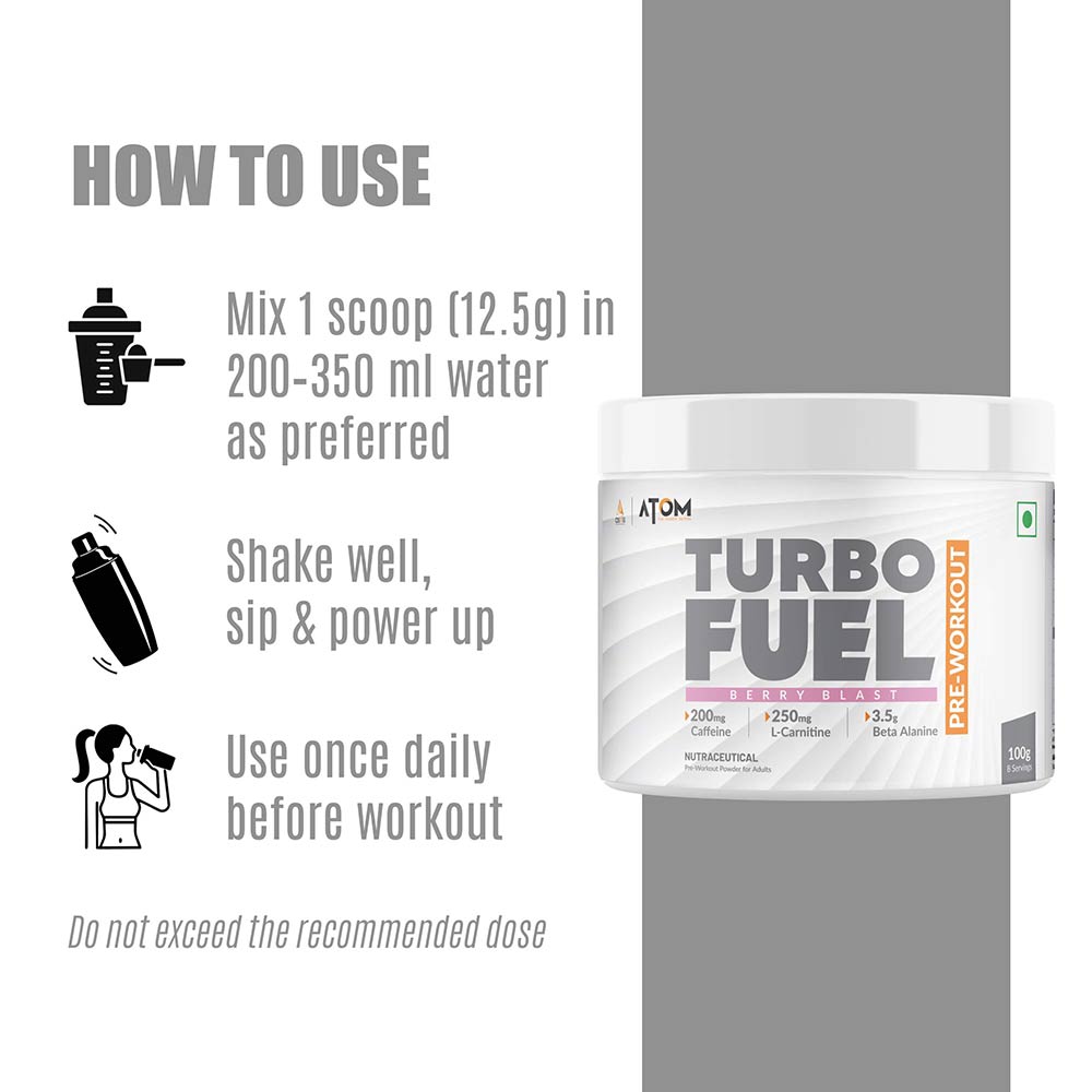 2 - AS-IT-IS Nutrition ATOM Turbo Fuel Pre-Workout,  0.22 lb  Berry Blast 