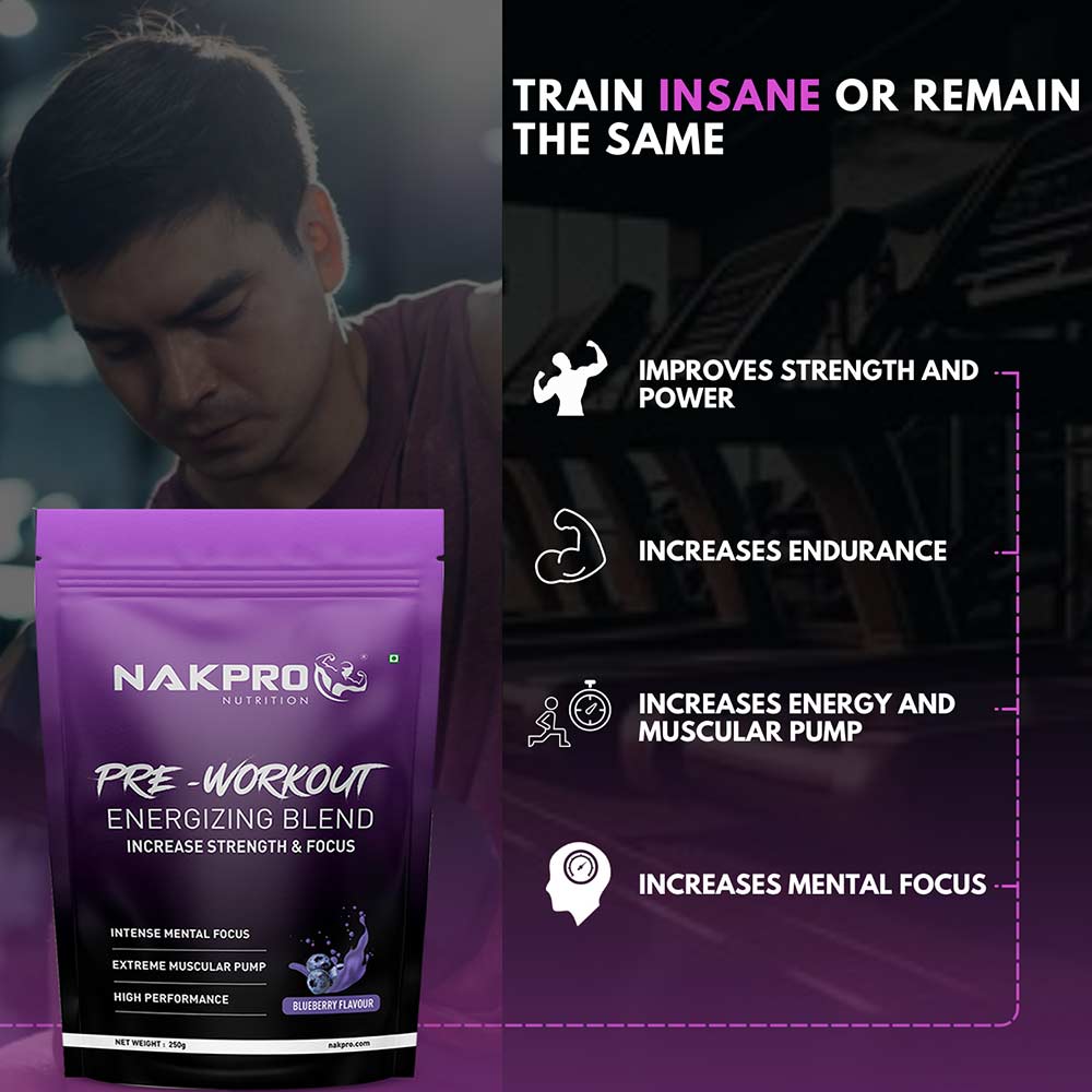 4 - Nakpro Pre-Workout,  0.55 lb  Blueberry 