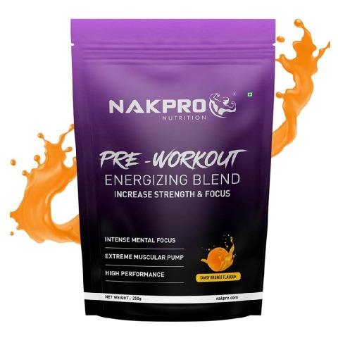 1 - Nakpro Pre-Workout,  0.55 lb  Tangy Orange 