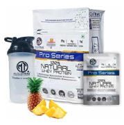 Muscle Trail Pro Series 100% Natural Whey Protein- 50 sachets/pack Pineapple Mint (with Free Shaker Inside)