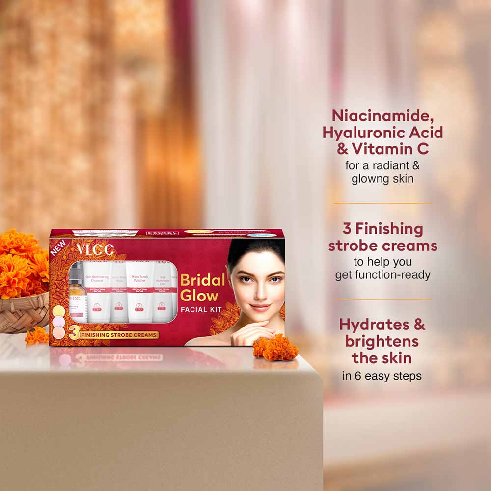 1 - VLCC Bridal Glow Facial Kit,  49 g  for All Skin Types 