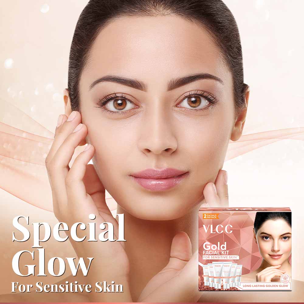 1 - VLCC Gold Facial kit,  60 g  for Sensitive Skin 
