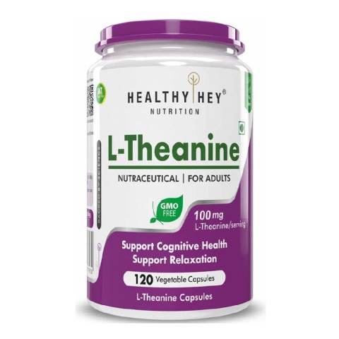 1 - HealthyHey Nutrition L-Theanine,  120 capsules 
