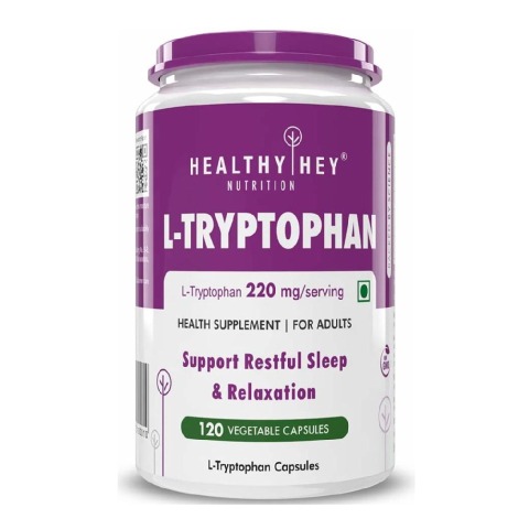 1 - HealthyHey Nutrition L-Tryptophan,  120 capsules 
