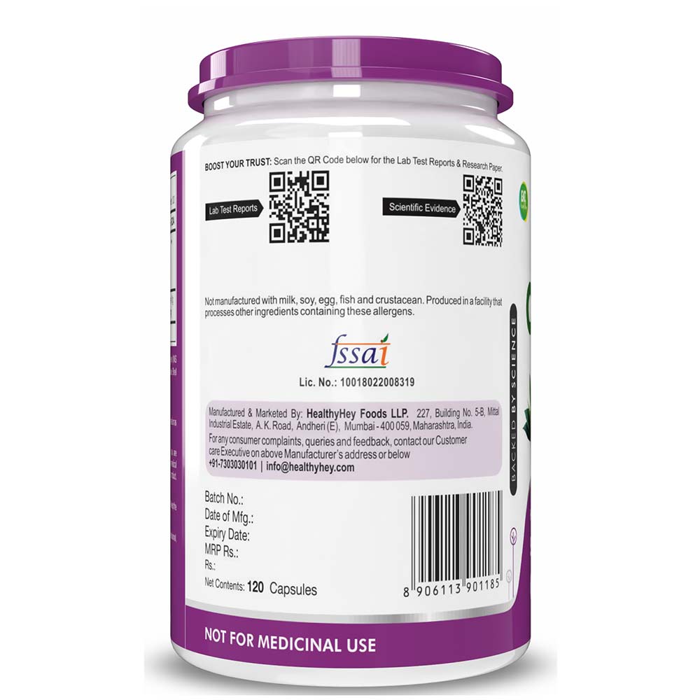 3 - HealthyHey Nutrition Olive Leaf Extract,  120 capsules 