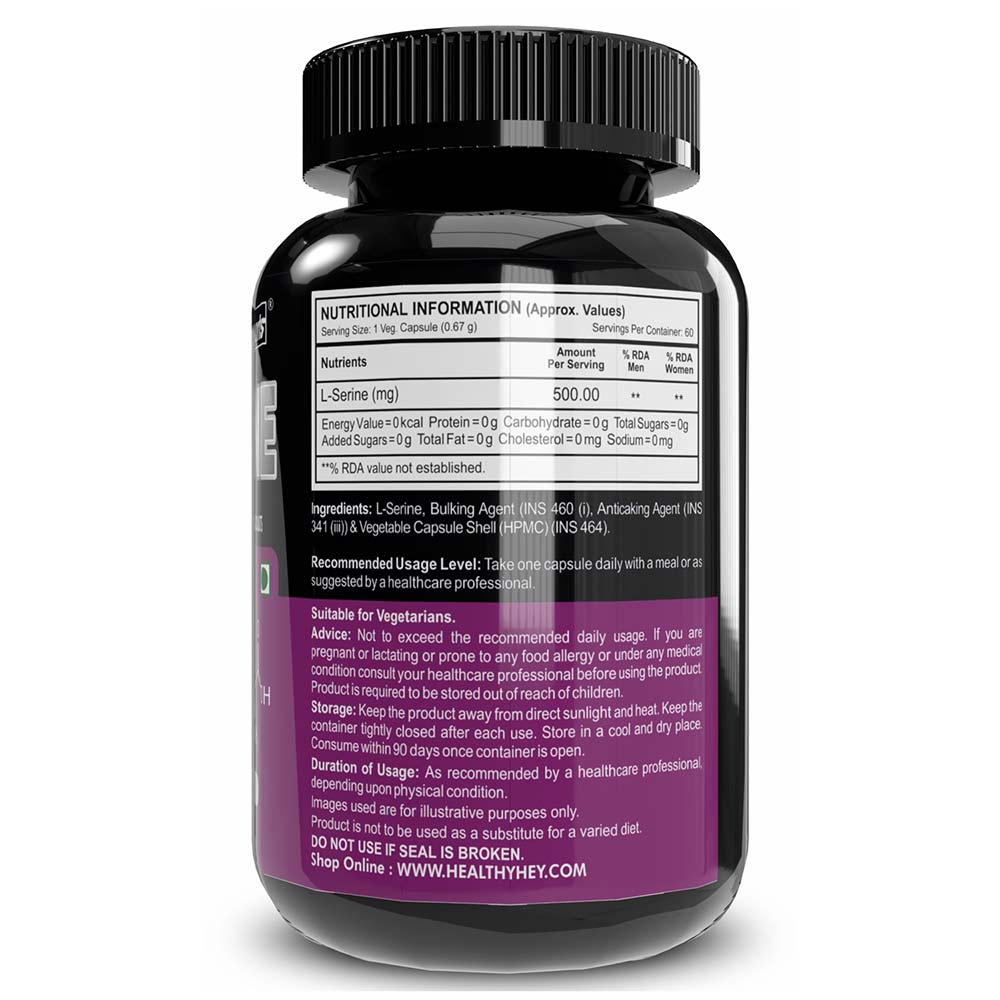 2 - HealthyHey Sports L-Serine,  60 veggie capsule(s) 
