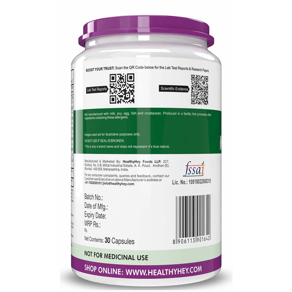 3 - HealthyHey Nutrition Natural Multivitamin,  30 veggie capsule(s)  Unflavoured 