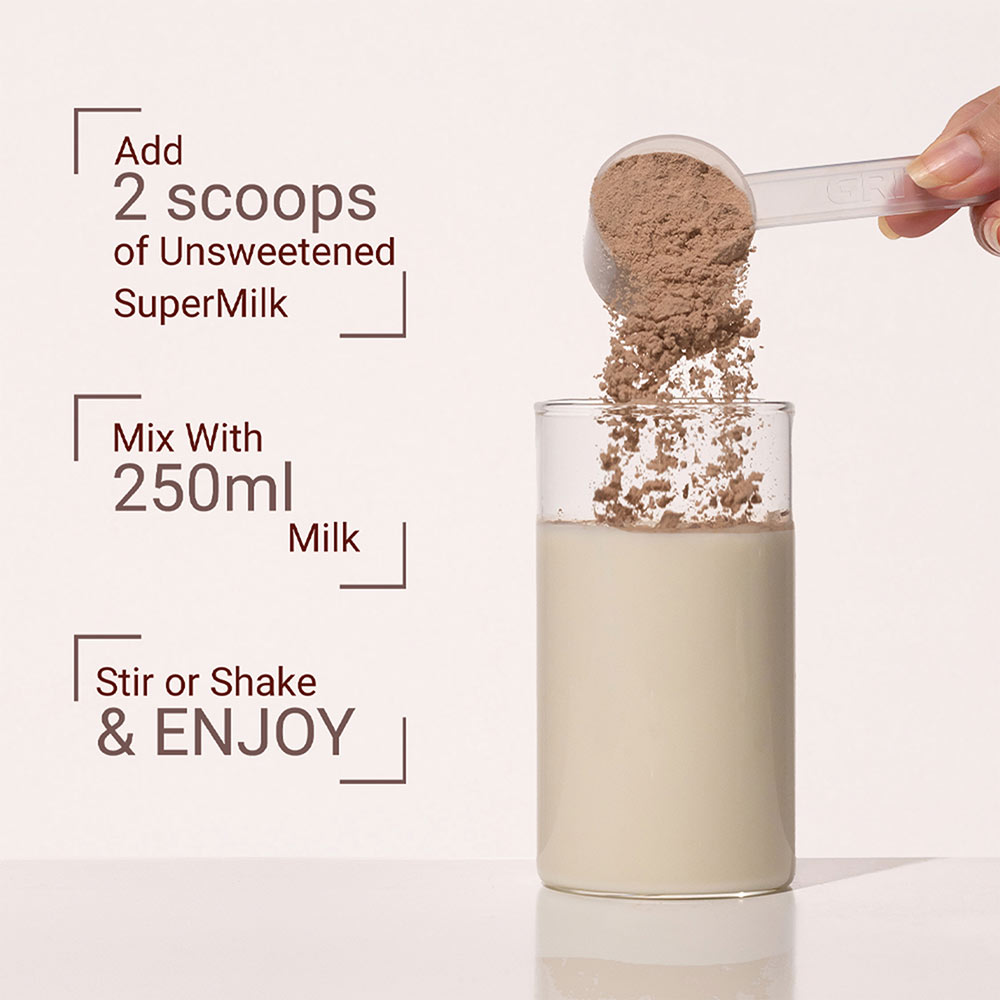7 - Supermilk Gritzo Height+ for 13+ Yrs Boys Personalized Protein & Nutrition Drink Mix,  800 g  Double Chocolate