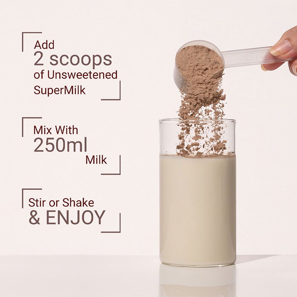 7 - Supermilk Height+ for Boy 13+ years,  800 g  Double Chocolate  13+ Yrs  Boy  Height+  With Unrefined Sugar