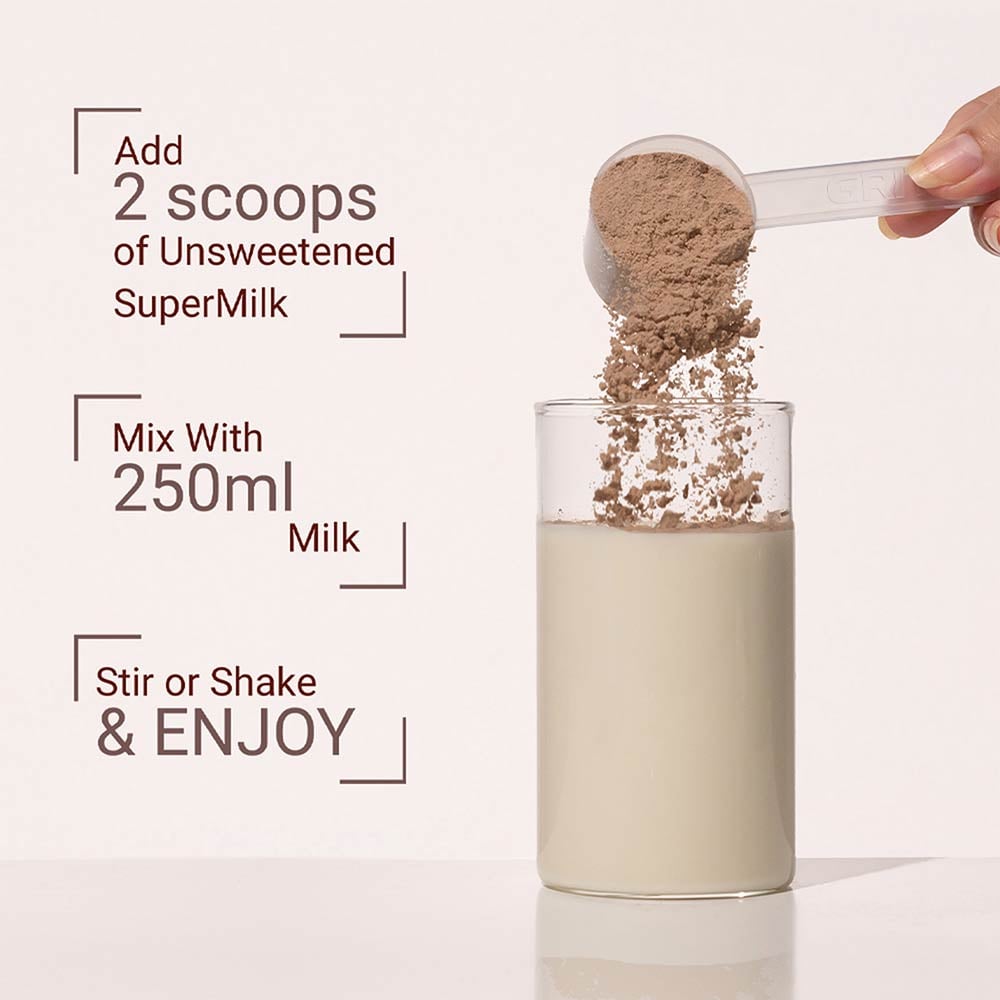 7 - Supermilk Overall Growth for Boy 13+ years,  1 kg  Double Chocolate  13+ Yrs  Boy  Overall Growth  With Unrefined Sugar