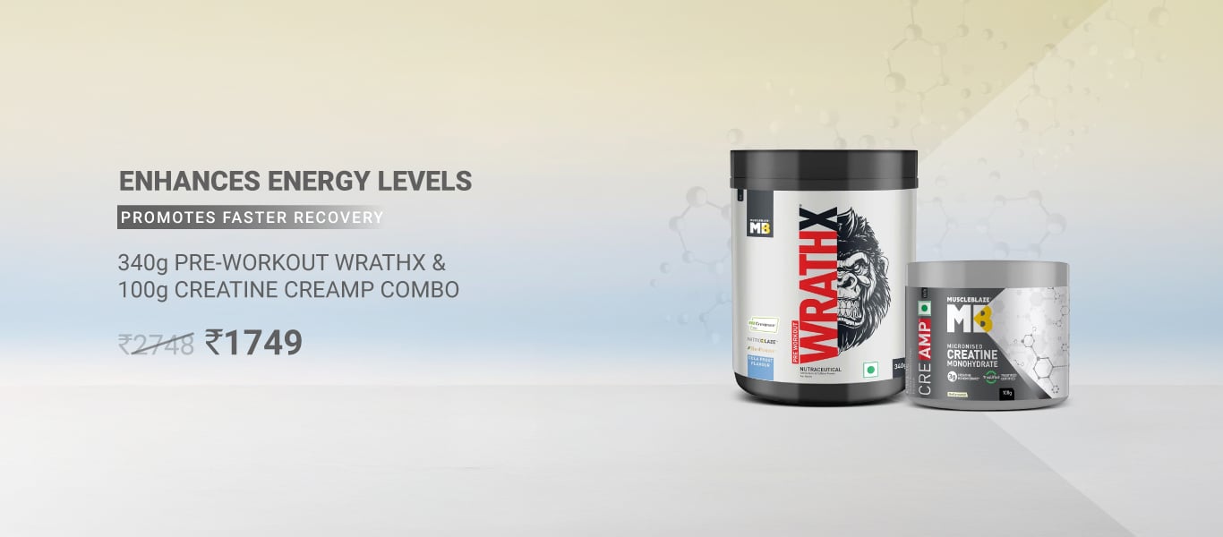 340g Pre Workout WrathX and 100g Creatine Combos @ 1749
