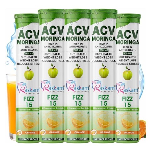 1 - Raskam ACV Moringa, 15 tablet(s) Orange (Pack of 5)