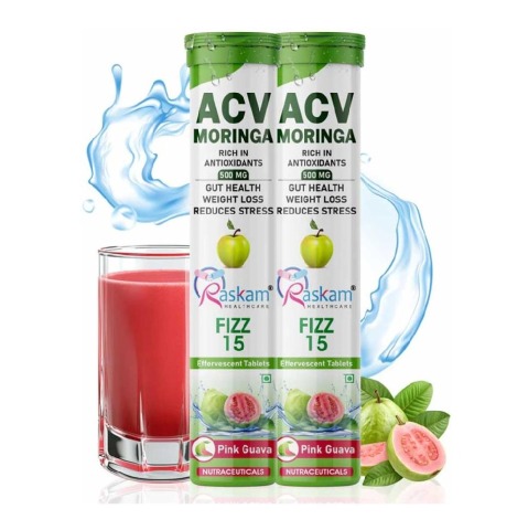 1 - Raskam ACV Moringa, 15 tablet(s) Pink Guava (Pack of 2)