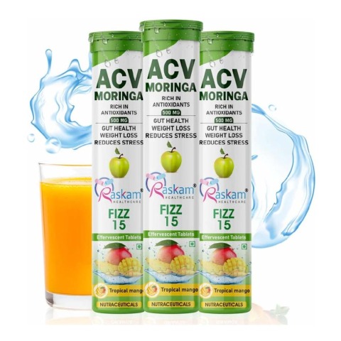 1 - Raskam ACV Moringa, 15 tablet(s) Tropical Mango (Pack of 3)