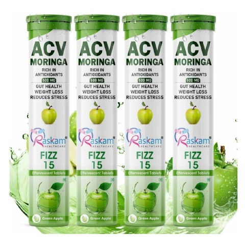 1 - Raskam ACV Moringa, 15 tablet(s) Green Apple (Pack of 4)