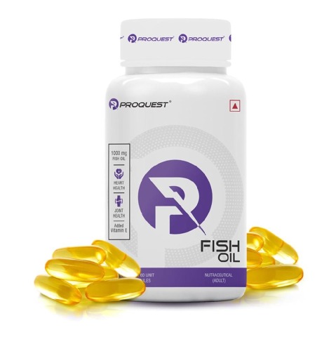 1 - Proquest Fish Oil 1000mg,  60 softgels 