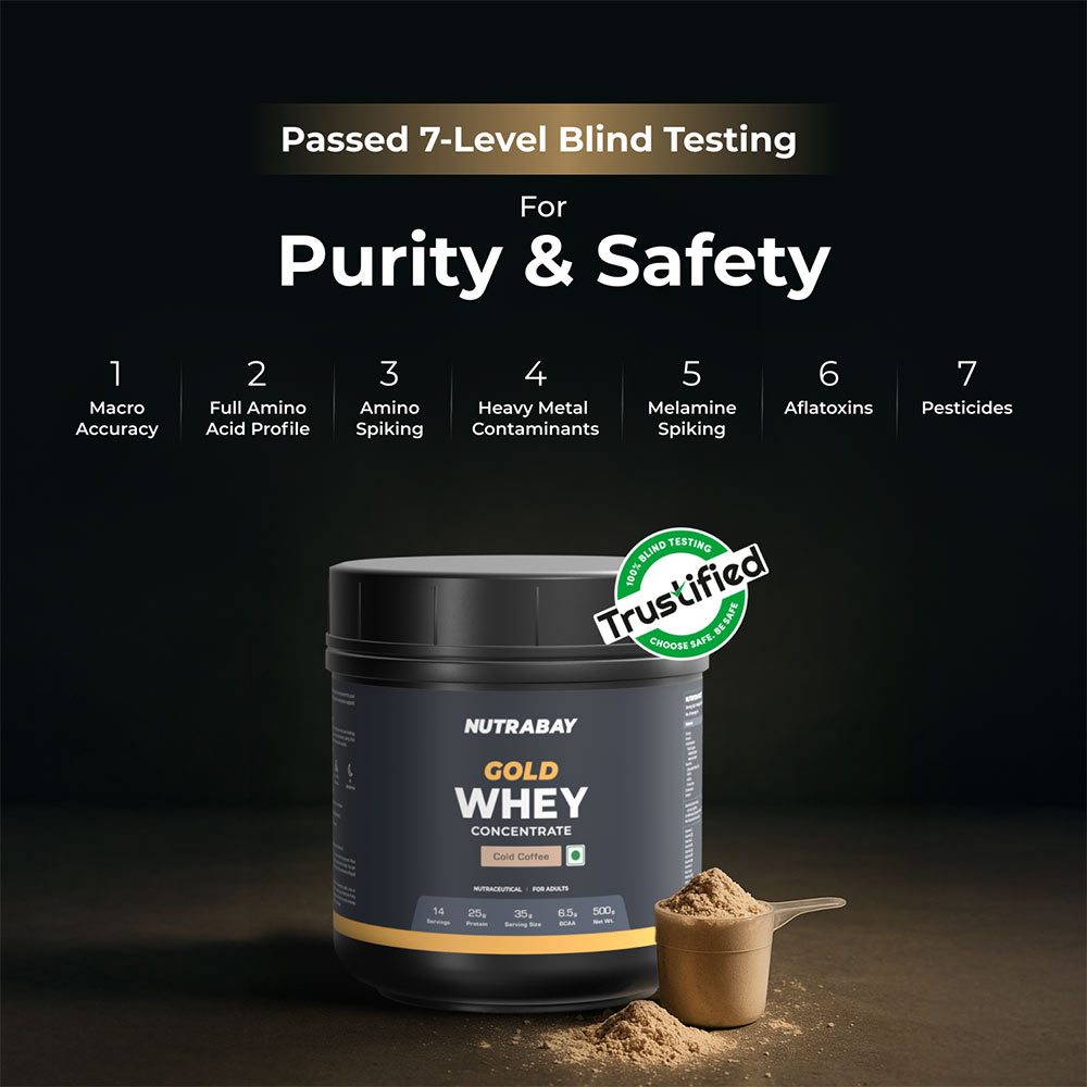 4 - Nutrabay Gold Concentrate Whey Protein,  1.1 lb  Cold Coffee 