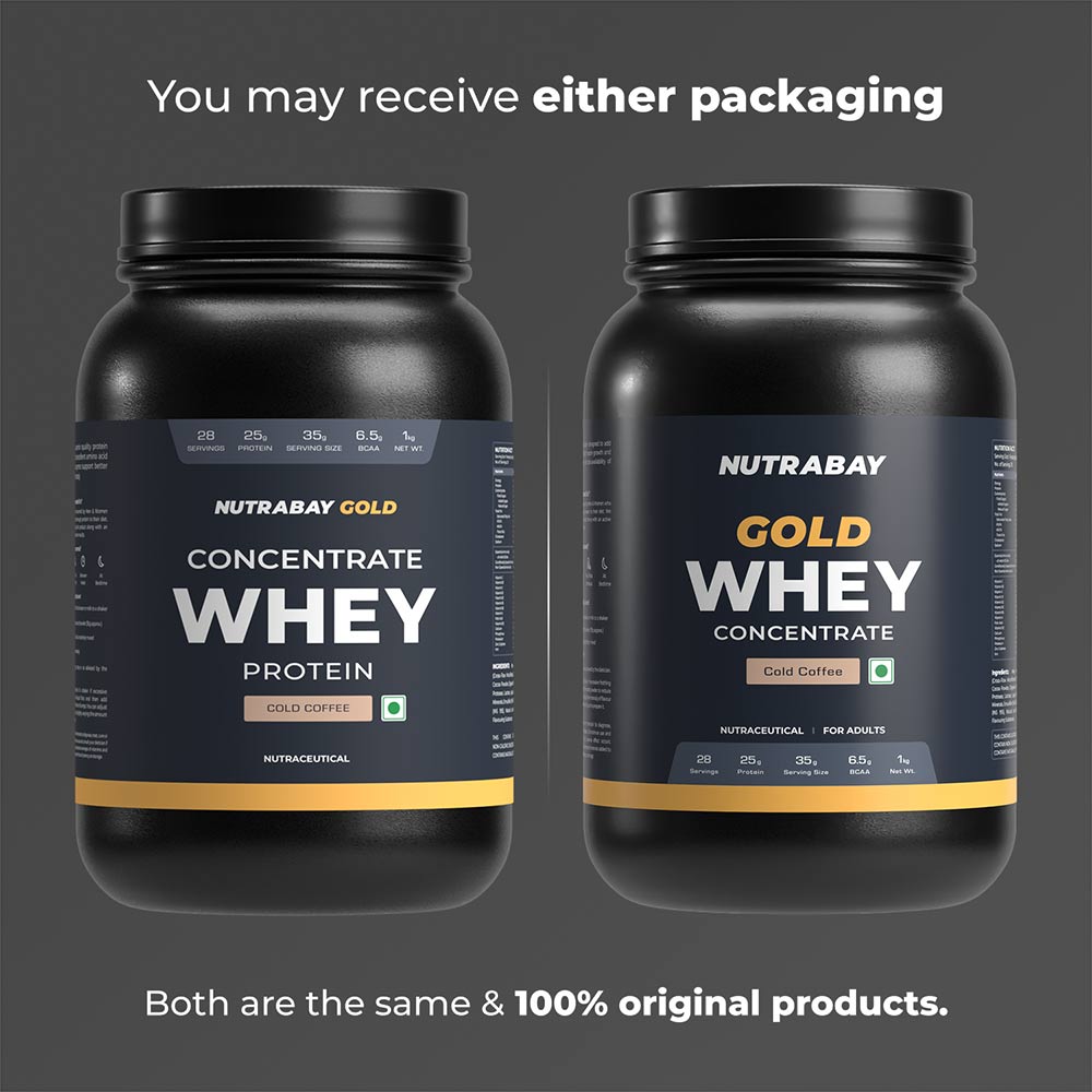2 - Nutrabay Gold Concentrate Whey Protein,  2.2 lb  Cold Coffee 