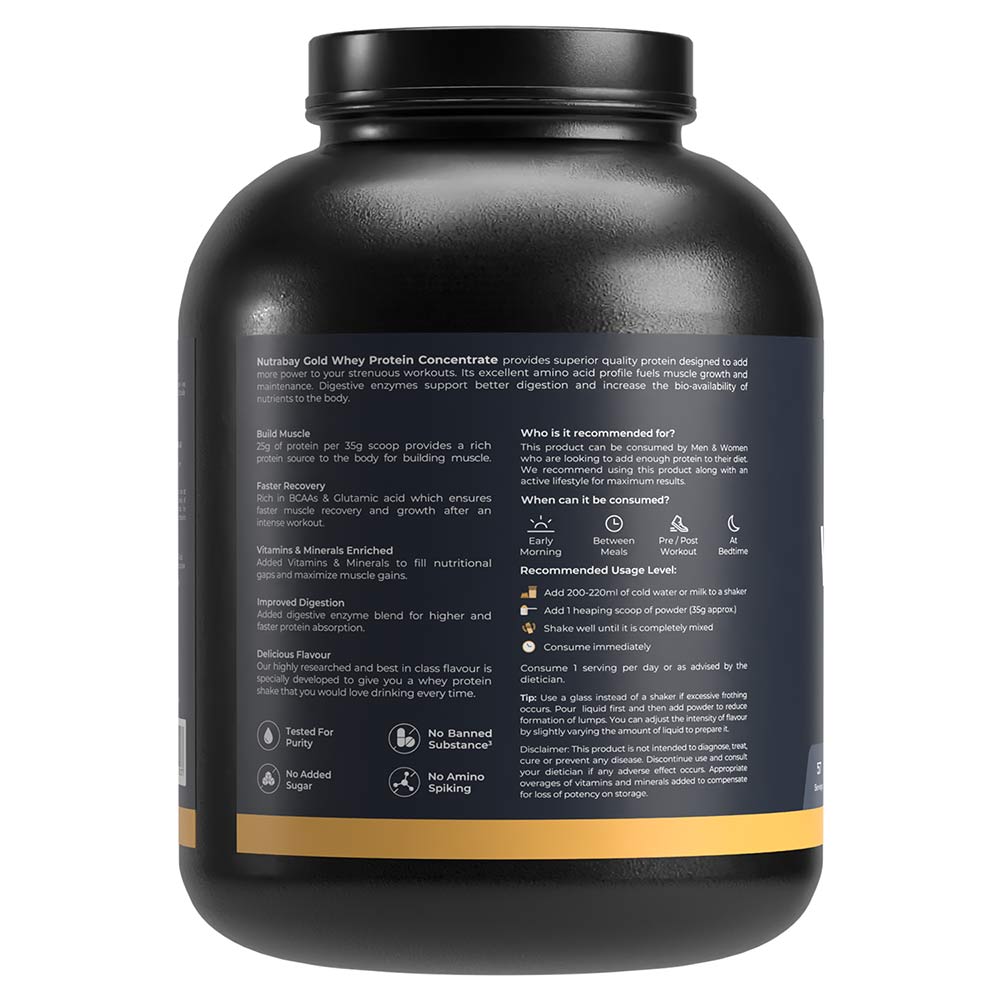 7 - Nutrabay Gold Concentrate Whey Protein,  4.4 lb  Cold Coffee 
