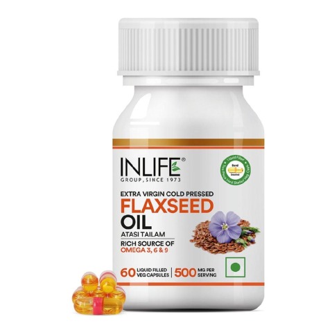 1 - INLIFE Flaxseed Oil-Omega 3,6,9,  60 veggie capsule(s) 
