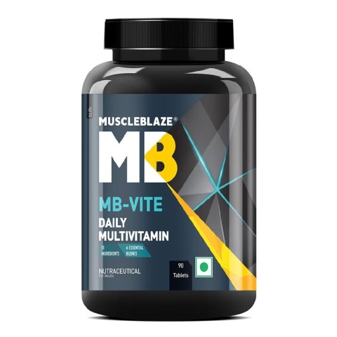 8 - MuscleBlaze MB-VITE Daily Multivitamin, for Enhanced Energy, Stamina & Gut Health, 90 tablet(s) Unflavoured