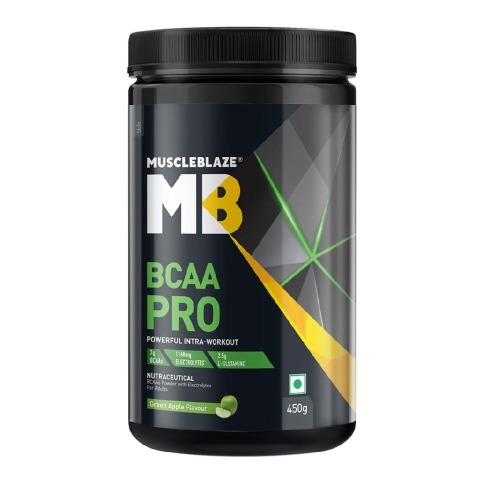 2 - MuscleBlaze BCAA Pro, 0.99 lb 30 Servings Green Apple