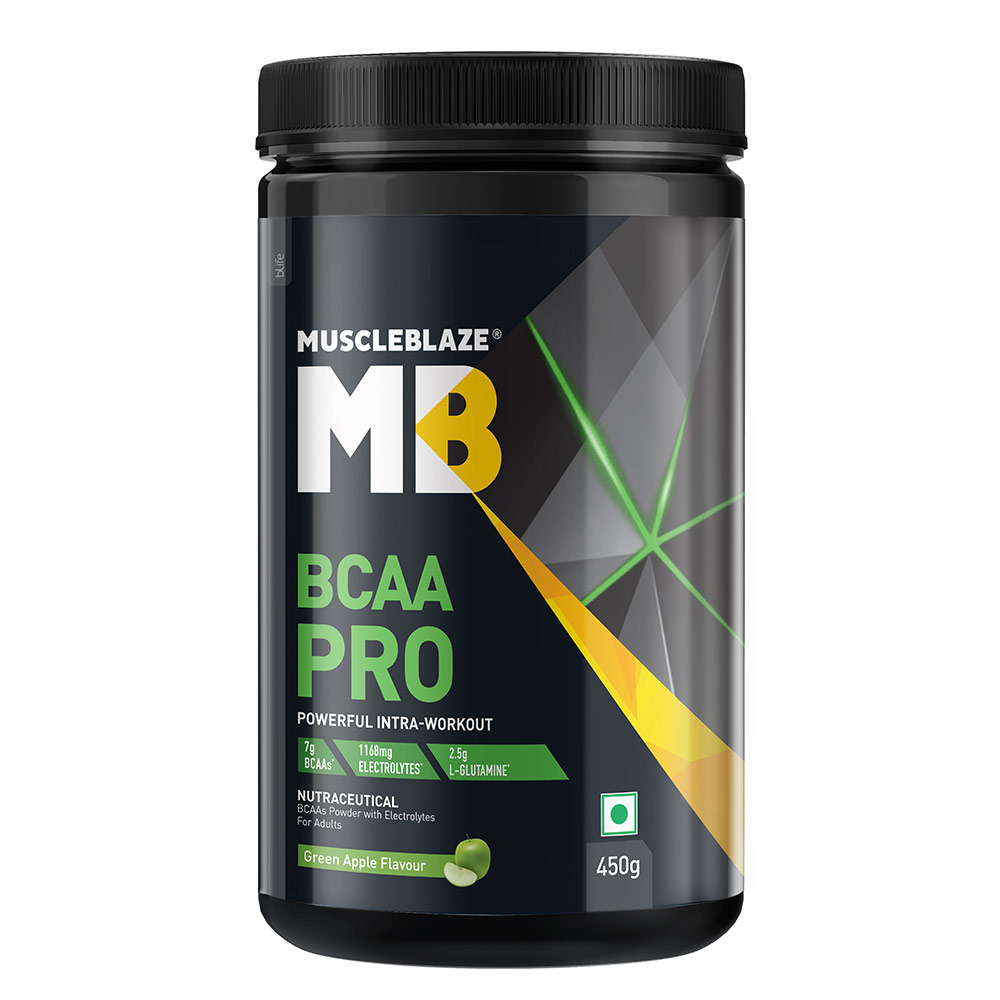 2 - MuscleBlaze BCAA Pro,  0.99 lb  30 Servings  Green Apple 