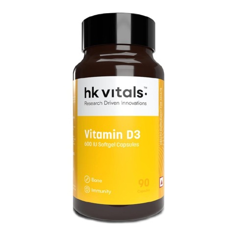 3 - HealthKart HK Vitals Vitamin D3,  90 capsules  Unflavoured 