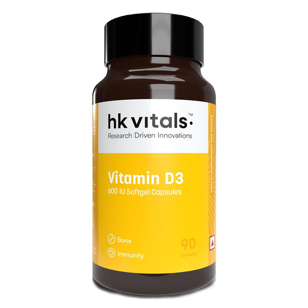 3 - HealthKart HK Vitals Vitamin D3,  90 capsules  Unflavoured 