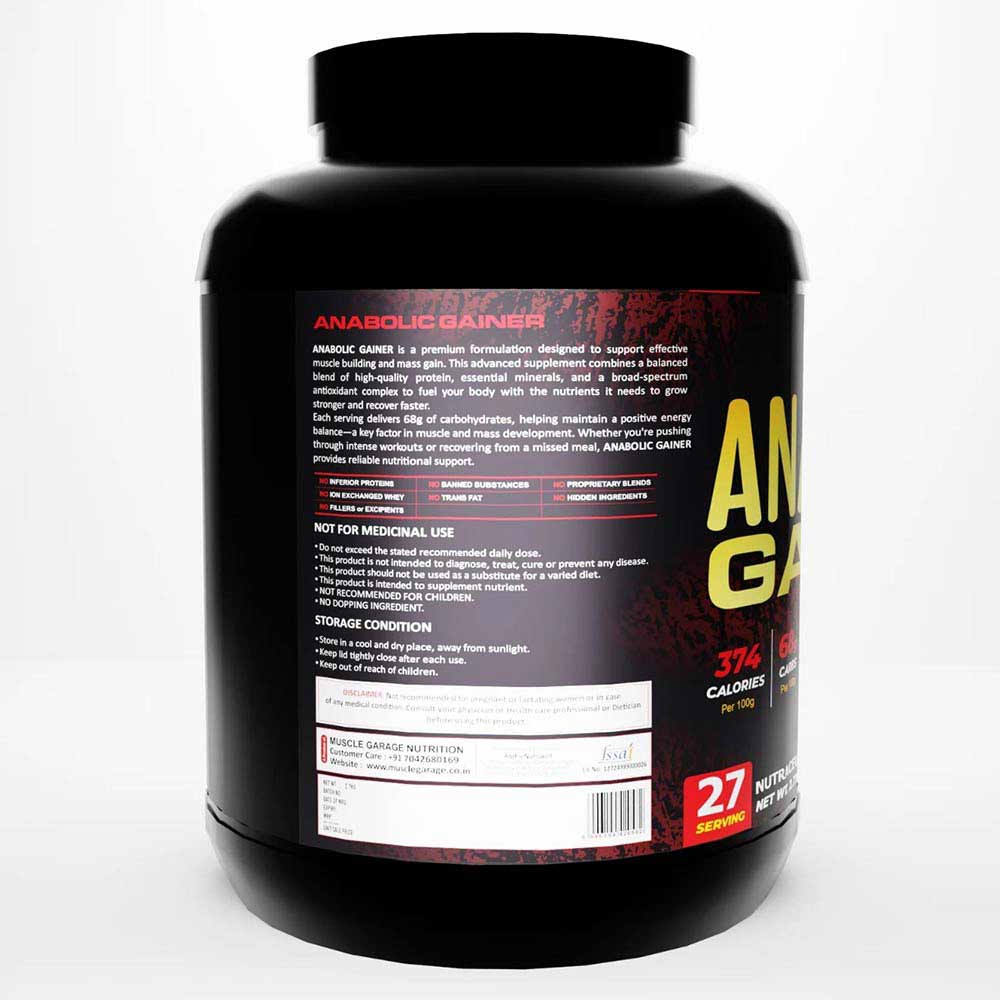 4 - Muscle Garage Anabolic Gainer,  5.95 lb  Chocolate 