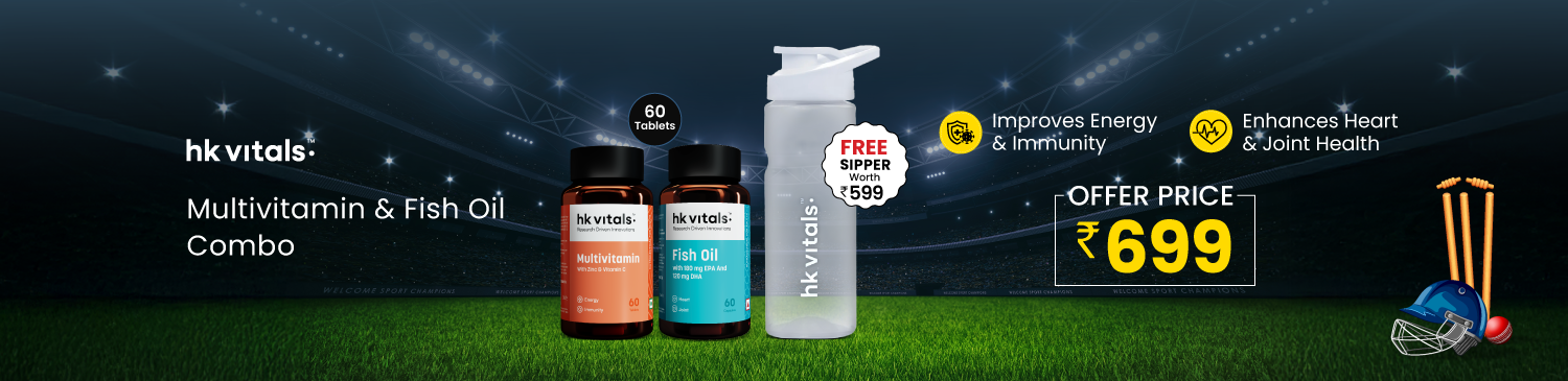 HealthKart HK Vitals Multivitamin & Fish Oil 60 caps Combo | Offer Price Rs. 699