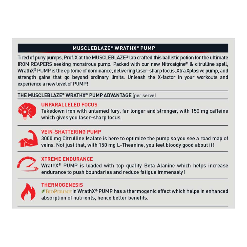 5 - MuscleBlaze WrathX Pump,  0.66 lb  Orange Overdrive