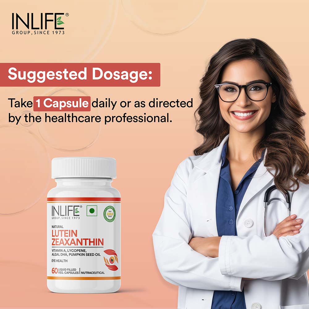 5 - INLIFE Lutein Zeaxanthin,  60 veggie capsule(s) 