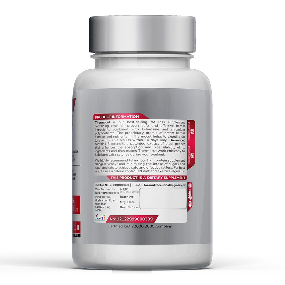 3 - Tara Nutraceuticals Thermo Cut,  120 capsules  Unflavoured 