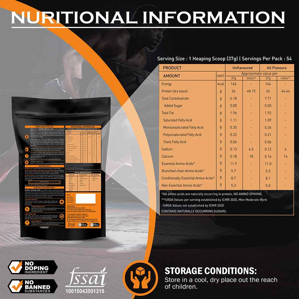 3 - Nakpro Perform Whey Protein Concentrate,  2.2 lb  Banana (Pack of 2) 