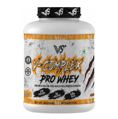 1 - V-SHAPE SUPPS V-Complex Pro Whey,  4.4 lb  Coffee 